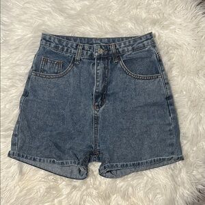 SHEIN Classic Blue Denim Women's Shorts